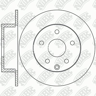 Диск тормозной задний RN1302 NIBK (2шт)