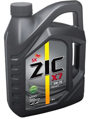 Масло моторное ZIC X7 Diesel 5W30 синтетическое 4л