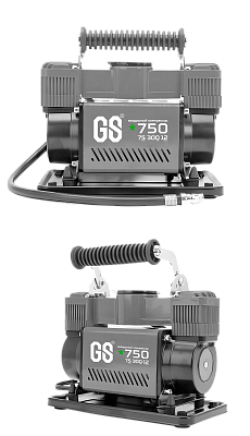 Компрессор 75л/мин 300W 12V 10Атм, шланг с переходником Green Star