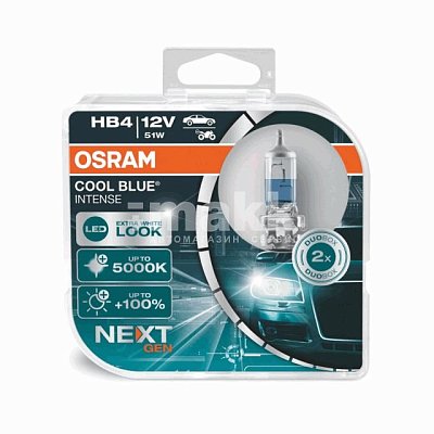Автолампа HB4 12V 51W OSRAM 9006CBN-HCB P22d (box 2шт.)