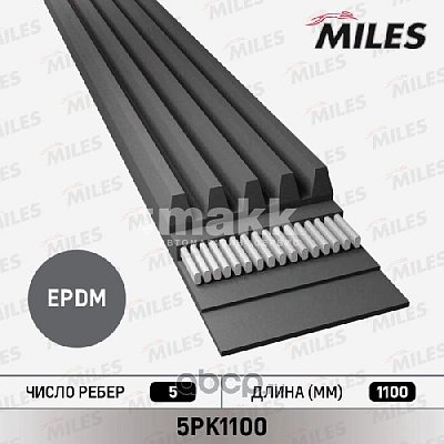 Ремень поликлиновой 5PK1100 Miles