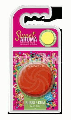 Ароматизатор на дефлектор  "Bubble Gum" "Sweet Aroma" SWA-03