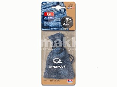 Ароматизатор подвесной Dr.Marcus Fresh Bag Denim Gold (запах золота-гламура) 22г DM630box