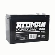 Аккумуляторная батарея ATOMAN 12В 7 Ач для ОПС