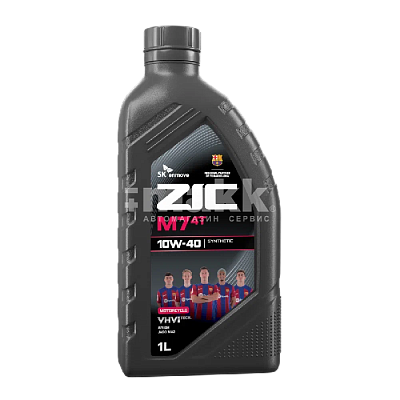 Масло моторное ZIC M7 4T 10W40 синт. API SM 1л