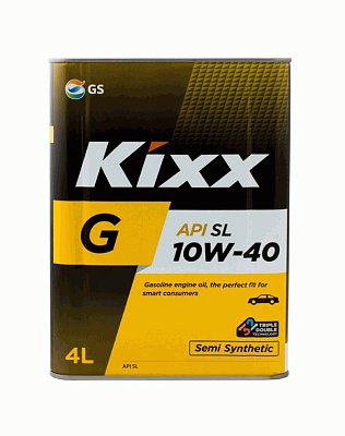 Масло моторное Kixx G SL 10W40 п/синт. API SL/CF 4л