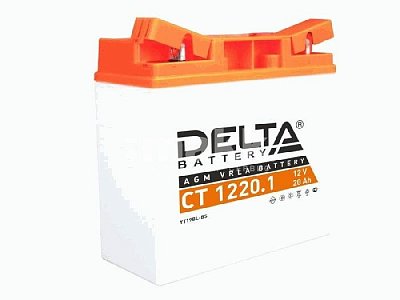 Мото аккумулятор DELTA 12В 20Ач (YT19BL-BS) о/п