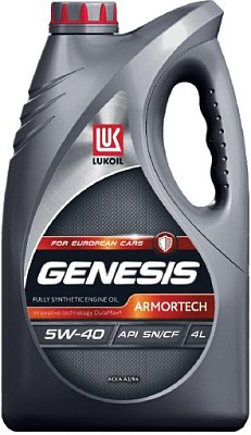 Масло моторное Масло моторное Лукойл Genesis Armortech 5W40 синт. API SQ/CF ACEA A3/B4 4л