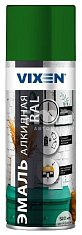 Эмаль алкидная VIXEN универсальная темно-зеленая, глянцевая аэрозоль 520мл RAL6002