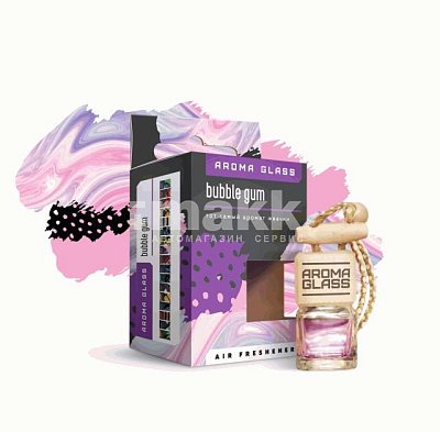 Ароматизатор подвесной флакон Bubble Gum Aroma Glass AG-10
