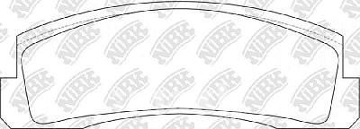 Колодки тормозные передние PN0230 NIBK