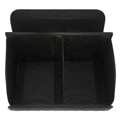 Органайзер в багажник экокожа 30х30х50см черный/белый 114023