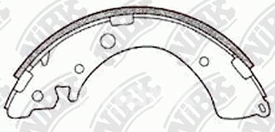 Колодки тормозные задние FN5520 NIBK
