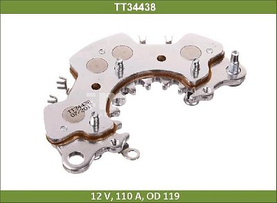 Диодный мост генератора NISSAN Maxima QX 2.0 (32)VQ20DE TT34438 Tesla Technics