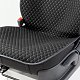Накидки на сиденье Car Performance передние 2 шт  fiberflax черн/серые 5шт/уп CUS-1052 BK/GY
