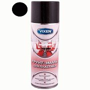 Грунт-эмаль для пластика VIXEN чёрный матовый аэрозоль 520мл VX50100