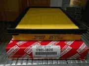 Фильтр воздушный LEXUS 17801-38010 (LS460/460L) ЯПОНИЯ (ставятся 2 штуки) дубль