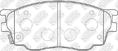 Колодки тормозные передние PN5483 NIBK