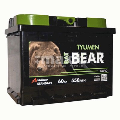 Аккумуляторная батарея 60 Ач Tyumen BatBear п/п  24,2*17,5*19