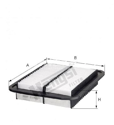 Фильтр воздушный Hengst E1314L (C 25 654, A-3022) Mitsubishi ASX 10-, Lancer X 10- all 1,6i