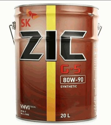 Масло трансмиссионное ZIC G-5 80W90 п/синт 20л