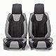Накидки на сиденье Car Performance передние 2 шт алькантара + экокожа черн/серые  CUS-3034 BK/GY