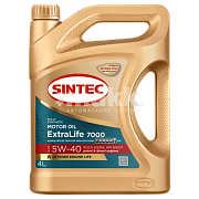 Масло моторное SINTEC EXTRALIFE 7000 синт 5W40 SN/CF A3/B4 4л