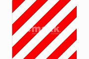 Наклейка "Крупногабаритный груз" на грузовые автомобили 40*40см красно/белая (1 шт/уп) Р0285
