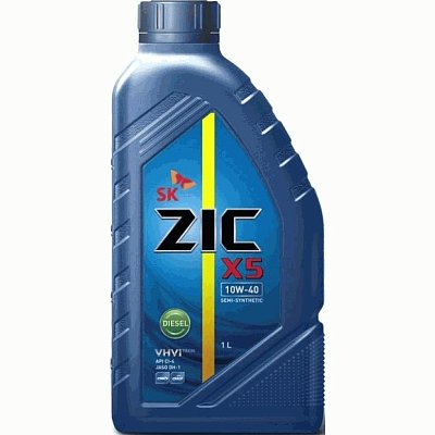 Масло моторное ZIC X5 Diesel 10W40 полусинтетическое 1л