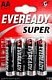 Батарейка AA R6 Eveready Super Heavy Duty FSB4 (4шт/бл)