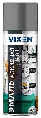 Эмаль алкидная VIXEN универсальная серая, глянцевая аэрозоль 520мл