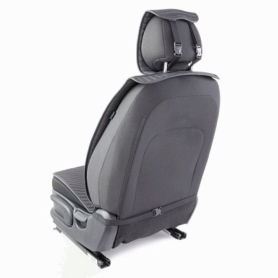 Накидки на сиденье Car Performance передние 2 шт fiberflax черн/серые 5шт/уп CUS-1022 BK/GY