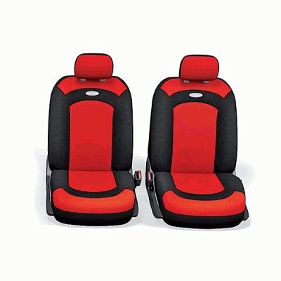 Чехлы EXTREME велюр+сетч. 8пр 3 молнии чёрый/красн XTR-803 BK/RD (M)