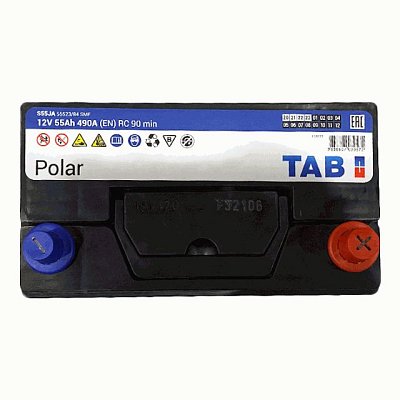 Аккумуляторная батарея 55 Ач Tab Polar S (65B24L) о/п Азия  246855 23,6×12,8×20,2/22,3