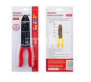 Кримпер для обжима наконечников и зачистки проводов HT-204 REXANT