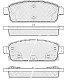 Колодки тормозные дисковые задние CHEVROLET Cruze 09 OPEL Astra 09 BP34392 SB NAGAMOCHI