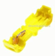 Ответвитель Т-образный КВТ ОВ-Т3 (латунь,нейлон желтый) (ПЭ10/500)