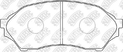 Колодки тормозные передние PN5425 NIBK
