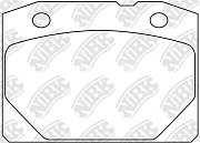 Колодки тормозные передние PN0298 NIBK