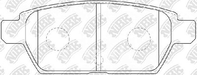 Колодки тормозные задние PN5803 NIBK