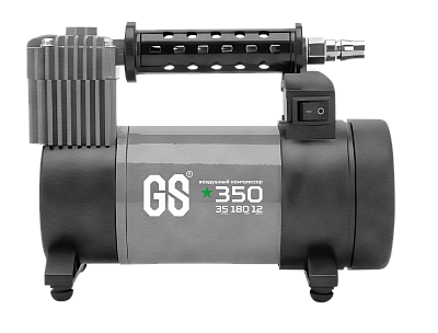 Компрессор 35л/мин 180W 12V 10Атм, шланг с переходником Green Star 