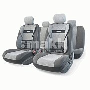 Чехлы Comfort COMBO велюр,11пр. 6 молн,т.сер./св.серый р-р М 5шт/уп CMB-1105 D.GY/L.GY (M)