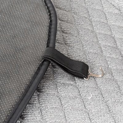 Накидки на сиденье Car Performance передние 2 шт  fiberflax серые CUS-1032 GY