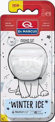 Ароматизатор на дефлектор Dr.Marcus COSMIC CAT Winter Ice 15г DM991box