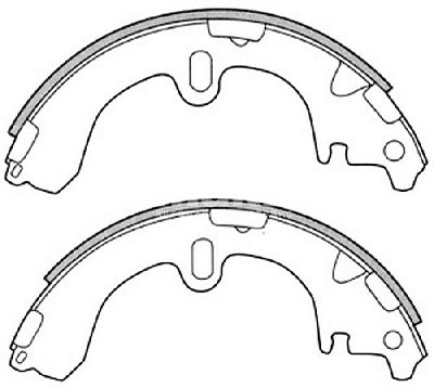 Колодки тормозные задние (барабанные) TOYOTA many E8 E11 T15 T21 V1 V4 BS21285 SB NAGAMOCHI