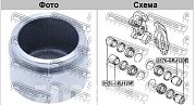 Поршень тормозного суппорта Toyota LC Prado передн. 0176-GRJ120F Febest
