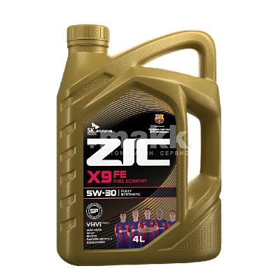 Масло моторное ZIC X9 FE 5W30 A5/B5 синтетическое 4л