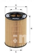 Фильтр масляный Hengst E146H D108 (HU 612/1 x) MERCEDES-BENZ