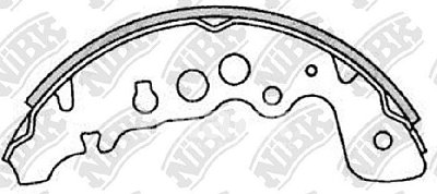 Колодки тормозные задние FN9958 NIBK