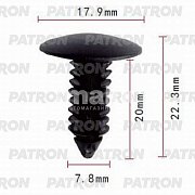 Клипса пластмассовая Chrysler, Dodge, Ford, GM, Opel защита, брызговики P37-0666 Patron